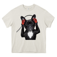 French Bulldog Dj Style Heavy Core Tee | Teevron