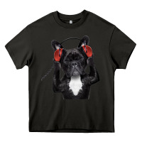 Asphalt french bulldog dj style Heavy Core Tee - artisFamous