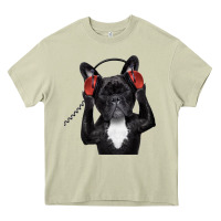 Mossy french bulldog dj style Heavy Core Tee - artisFamous