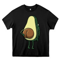 Black funny fruit avocado Heavy Core Tee - artisFamous