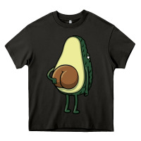 Asphalt funny fruit avocado Heavy Core Tee - artisFamous