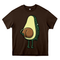 Chocolate Brown funny fruit avocado Heavy Core Tee - artisFamous