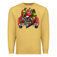 Antique Gold christmas truck Premium Sweatshirt - RanaPortraitStore