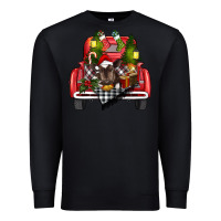 Black christmas truck Premium Sweatshirt - RanaPortraitStore