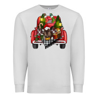 Dove Grey christmas truck Premium Sweatshirt - RanaPortraitStore