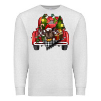 Oatmeal Heather christmas truck Premium Sweatshirt - RanaPortraitStore