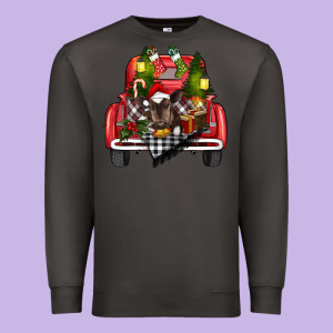 Christmas Truck Premium Sweatshirt Designed By Ranaportraitstore