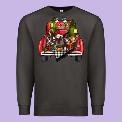 Christmas Truck Premium Sweatshirt Designed By Ranaportraitstore