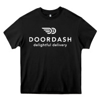 Black doordash Heavy Core Tee - artisFamous