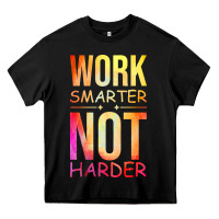 Black work smarter not harder Heavy Core Tee - artisFamous