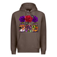 Coffee halloween jars rose Premium Hoodie - BarkalooDesign