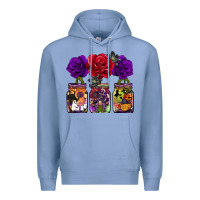 Colony Blue halloween jars rose Premium Hoodie - BarkalooDesign