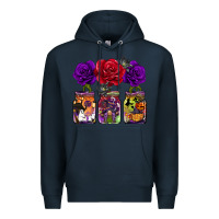 Navy halloween jars rose Premium Hoodie - BarkalooDesign
