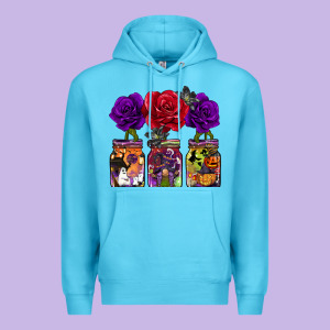 Halloween Jars Rose Premium Hoodie Designed By Barkaloodesign