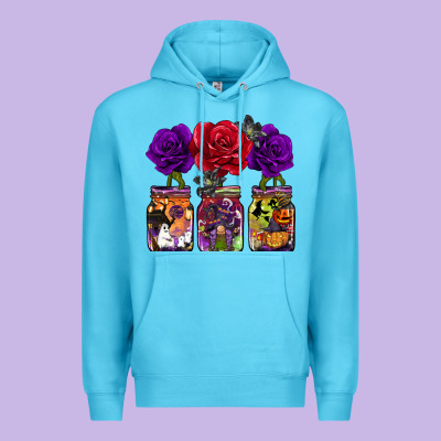 Halloween Jars Rose Premium Hoodie Designed By Barkaloodesign