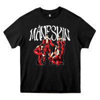 Black maneskin rock Heavy Core Tee - artisFamous