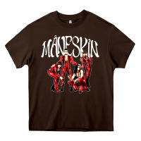 Chocolate Brown maneskin rock Heavy Core Tee - artisFamous