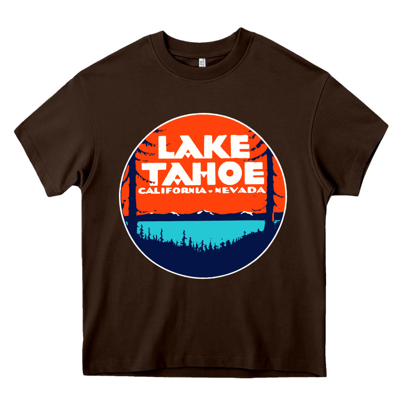 Lake Tahoe California Heavy Core Tee by artisFamous | Teevron