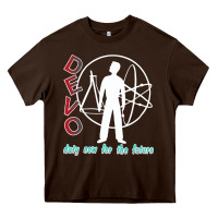 Chocolate Brown devo duty now for the future Heavy Core Tee - artisFamous