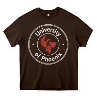 University Of Phoenix White Red Heavy Core Tee | Teevron