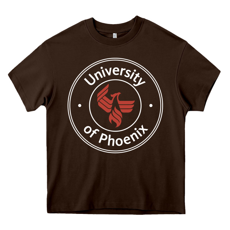 University Of Phoenix White Red Heavy Core Tee by artisFamous | Teevron