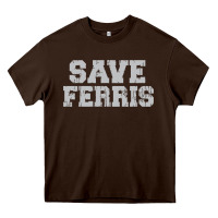 Chocolate Brown save ferris Heavy Core Tee - artisFamous