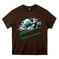 Chocolate Brown timber wolves Heavy Core Tee - artisFamous