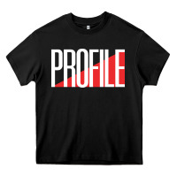 Black profile records Heavy Core Tee - artisFamous