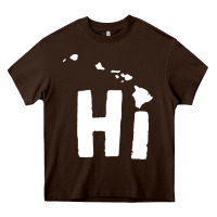 Chocolate Brown hi hawaii Heavy Core Tee - artisFamous