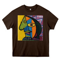 Chocolate Brown picasso original Heavy Core Tee - artisFamous