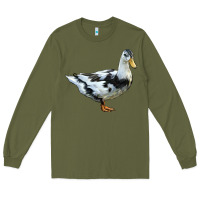 Army Green Ancona Duck Long Sleeve Tee - LillyAllenDesigns