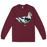 Burgundy Ancona Duck Long Sleeve Tee - LillyAllenDesigns