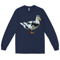 Navy Ancona Duck Long Sleeve Tee - LillyAllenDesigns
