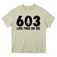Mossy live free or die 603 tree Heavy Core Tee - artisFamous