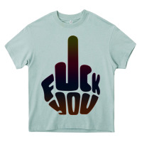 Fuck You Middle Finger Heavy Core Tee | Teevron