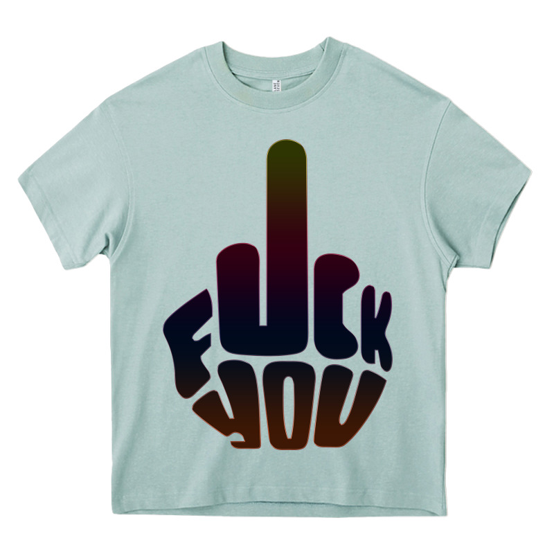 Fuck You Middle Finger Heavy Core Tee by artisFamous | Teevron