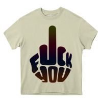 Mossy fuck you middle finger Heavy Core Tee - artisFamous