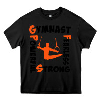Black awesome gymnastics boy gymnast power strong Heavy Core Tee - artisFamous