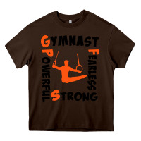Chocolate Brown awesome gymnastics boy gymnast power strong Heavy Core Tee - artisFamous