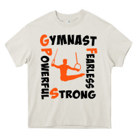Cream awesome gymnastics boy gymnast power strong Heavy Core Tee - artisFamous