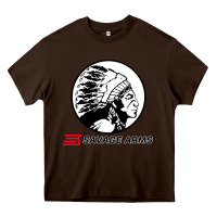 Chocolate Brown savage Heavy Core Tee - artisFamous