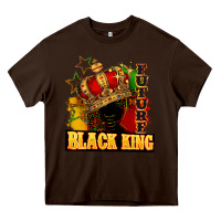 Chocolate Brown Future black king Heavy Core Tee - FaDigitalArtStudio