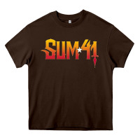 Chocolate Brown sum41 Heavy Core Tee - artisFamous