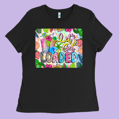 Lets Get Loaded Mouse Pad Ladies Tee Designed By Cowhidedigitalart