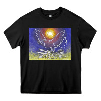 Black pablo picasso signed & hand Heavy Core Tee - artisFamous