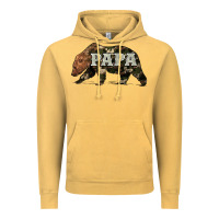 Vintage Mustard bear papa Vintage Hoodie - Artiststas
