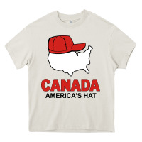 Cream canada america's hat Heavy Core Tee - artisFamous