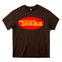Chocolate Brown tonka truck Heavy Core Tee - artisFamous