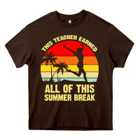 Vintage This Teacher Earned All Of This Summer Break Heavy Core Tee | Teevron