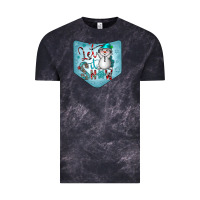 Cloud Black Christmas Pocket Vintage Tee - CowhideDigitalArt